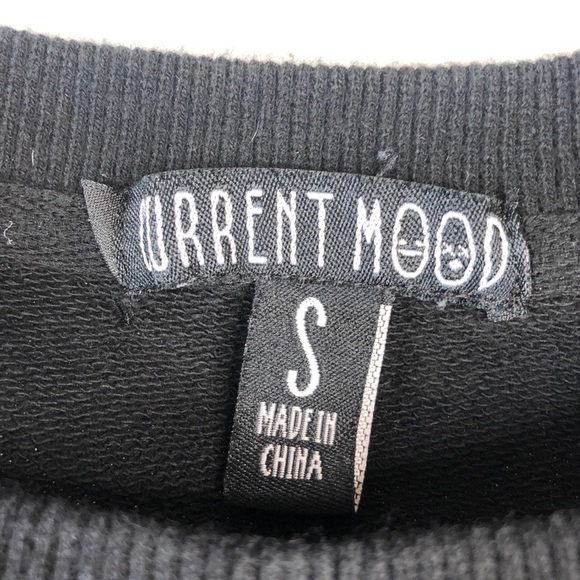 CURRENT Mood America Forever Black Oversized Sweatshirt - Picture 3 of 5